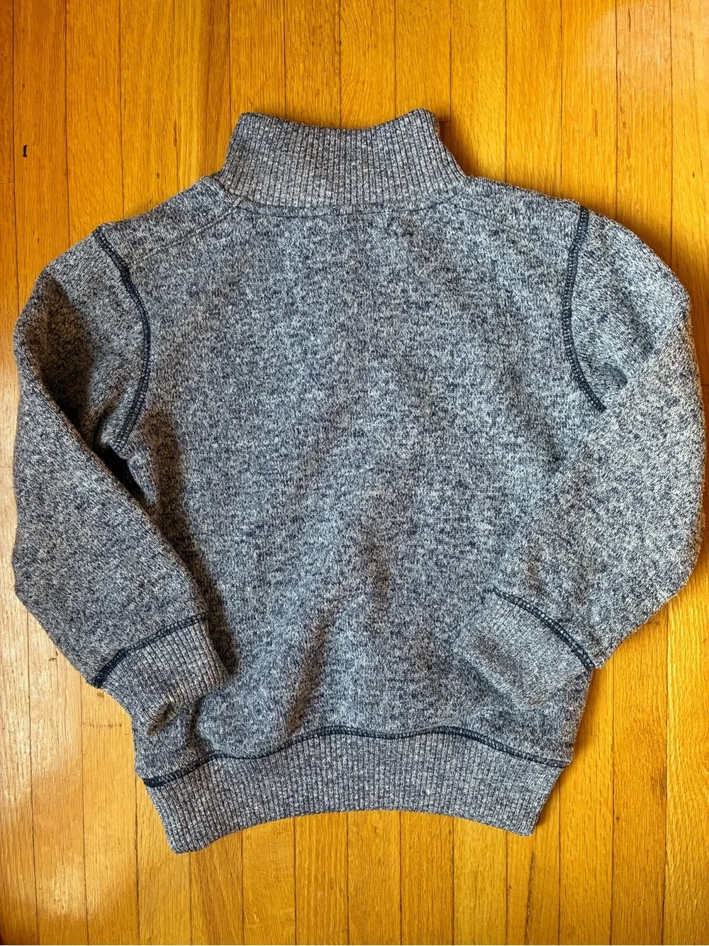 Gymboree Navy blue/Gray Button-Neck Knit Sweater